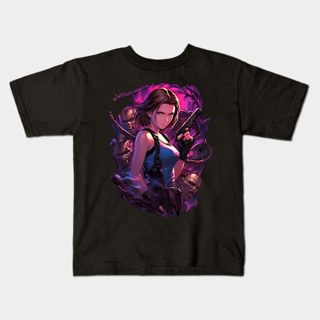 jill valentine Kids T-Shirt by StevenBag